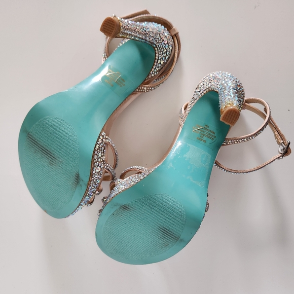 BETSEY JOHNSON Adde dress High heels jewel size 7, cocktail party pump - Picture 9 of 10